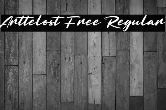 Arttelost Free Regular Font examples