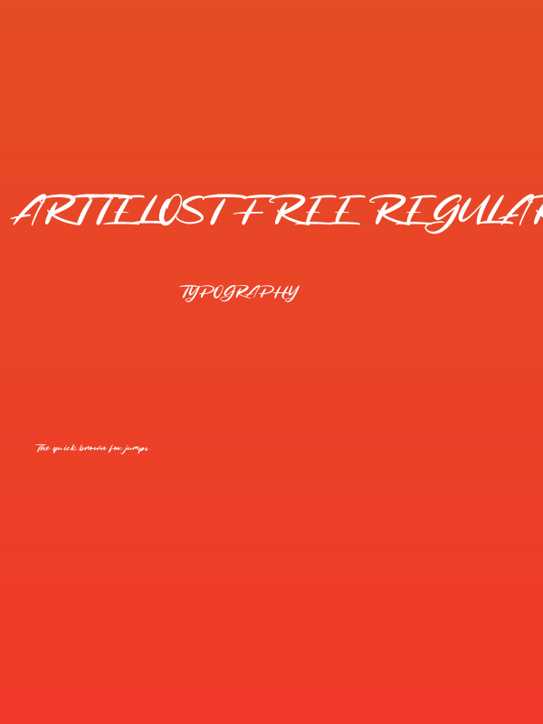 Arttelost Free Regular Poster