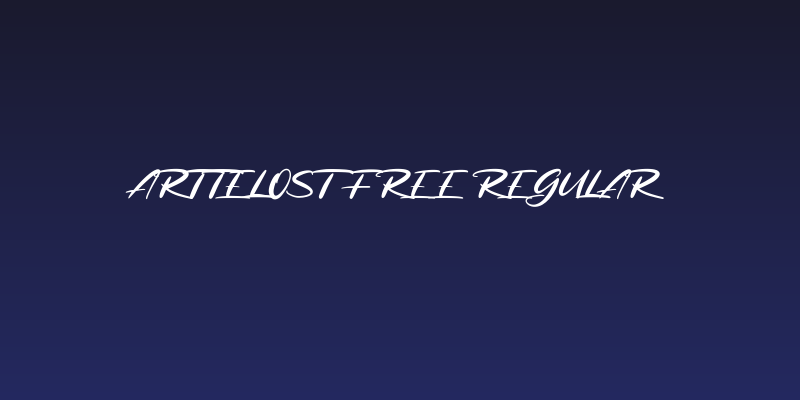 Arttelost Free Regular Social Header