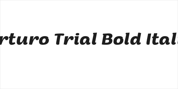 Arturo Trial Bold Italic Logo