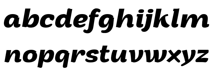 Arturo Trial Bold Italic Font LOWERCASE