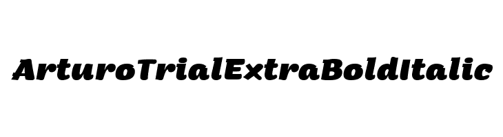 Arturo Trial ExtraBold Italic  font caratteri gratis