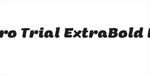 Arturo Trial ExtraBold Italic Logo