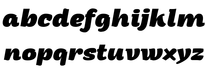 Arturo Trial ExtraBold Italic Font LOWERCASE