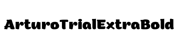 Arturo Trial ExtraBold  les polices de caractères gratuit tlcharger