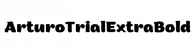 Arturo Trial ExtraBold  تنزيل الخطوط