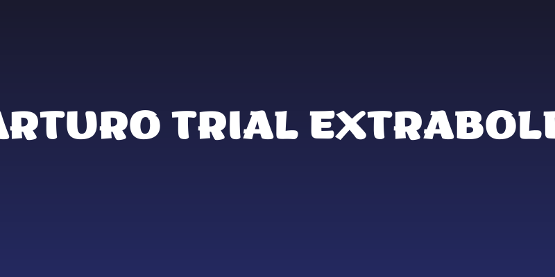 Arturo Trial ExtraBold Social Header