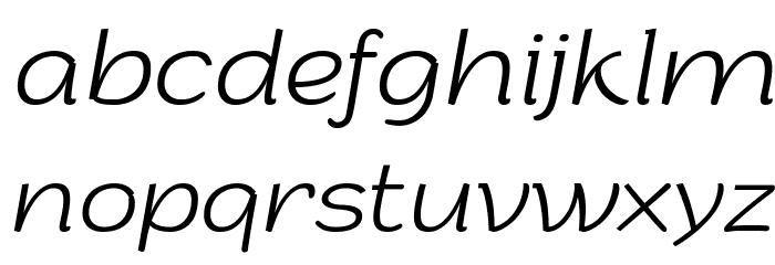 Arturo Trial ExtraLight Italic Font LOWERCASE