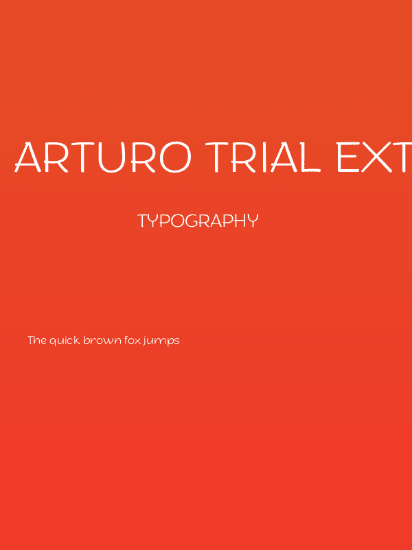 Arturo Trial ExtraLight Poster