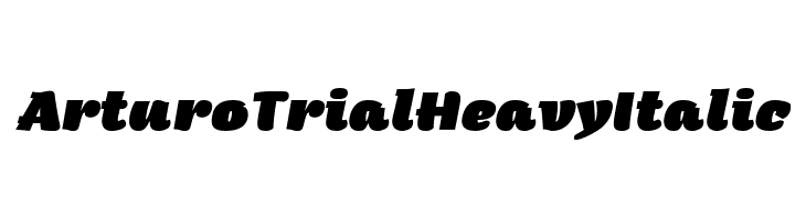 Arturo Trial Heavy Italic  Descarca Fonturi Gratis