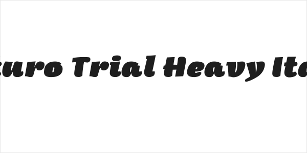 Arturo Trial Heavy Italic Logo