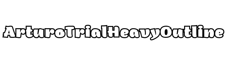 Arturo Trial Heavy Outline  Descarca Fonturi Gratis