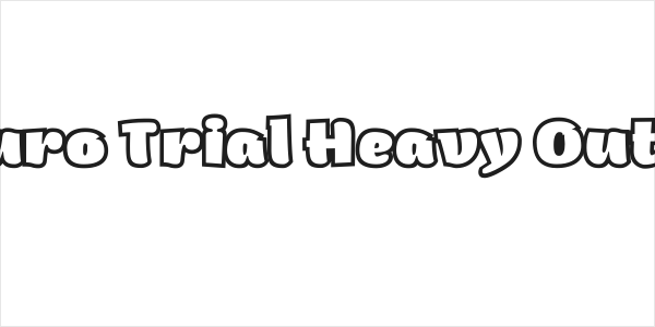 Arturo Trial Heavy Outline Logo
