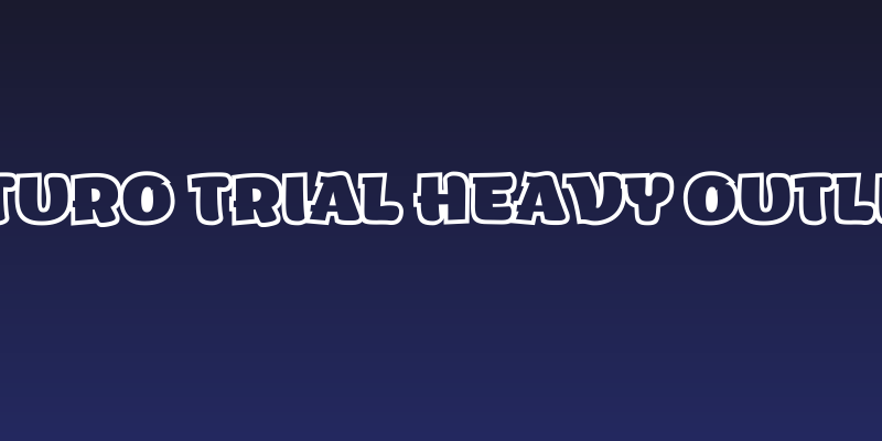 Arturo Trial Heavy Outline Social Header