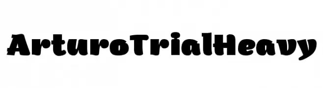 Arturo Trial Heavy  Frei Schriftart Herunterladen