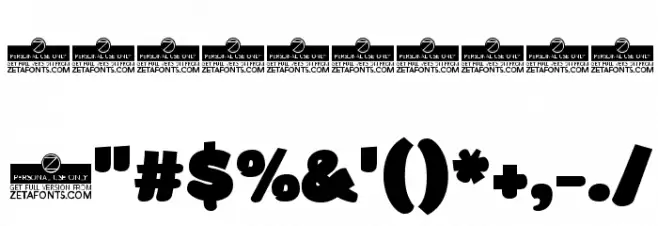 Arturo Trial Heavy Font OTHER CHARS