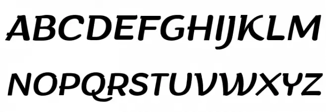 Arturo Trial Italic Font Litere mari