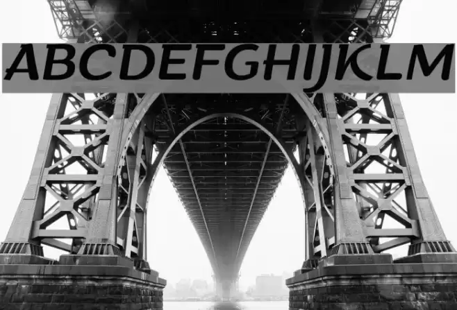 Arturo Trial Italic Font examples