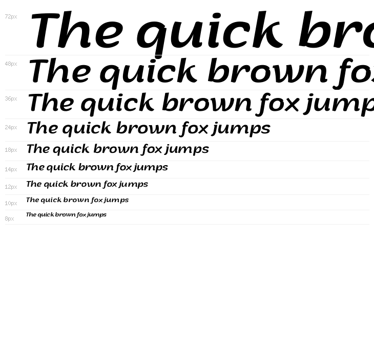 Arturo Trial Italic Waterfall