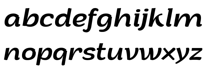 Arturo Trial Italic Font LOWERCASE