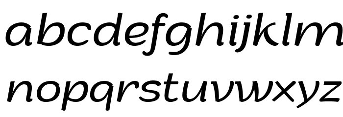 Arturo Trial Light Italic Font LOWERCASE