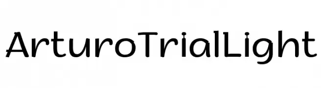 Arturo Trial Light  font caratteri gratis