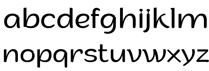 Arturo Trial Light Font LOWERCASE