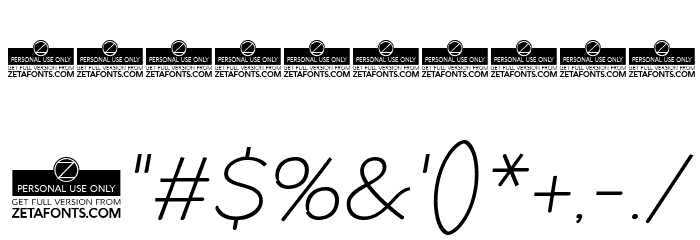 Arturo Trial Thin Italic Font OTHER CHARS