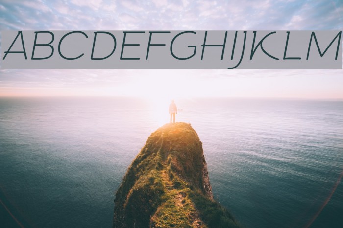 Arturo Trial Thin Italic Font examples