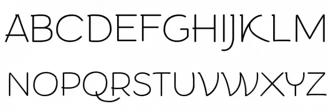 Arturo Trial Thin フォント 大文字