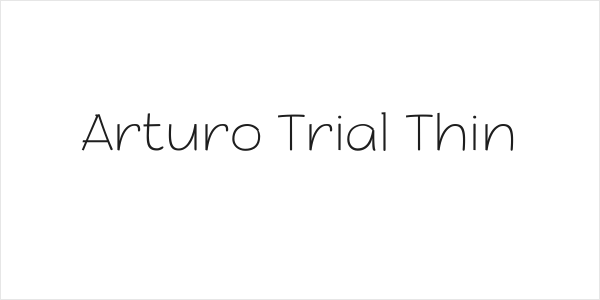 Arturo Trial Thin Logo