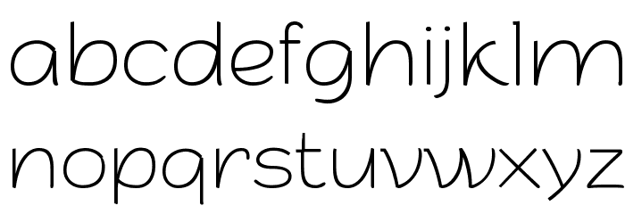 Arturo Trial Thin Font LOWERCASE