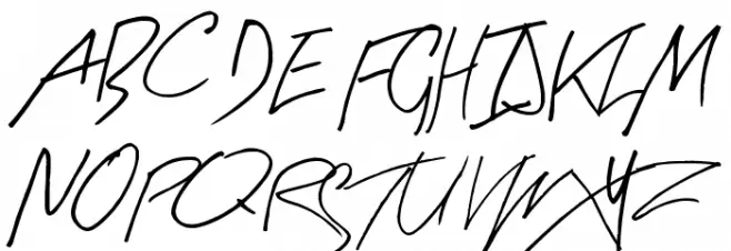 Arty Signature Polices MAJUSCULES