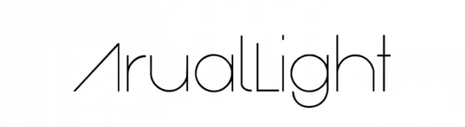 ArualLight  font caratteri gratis