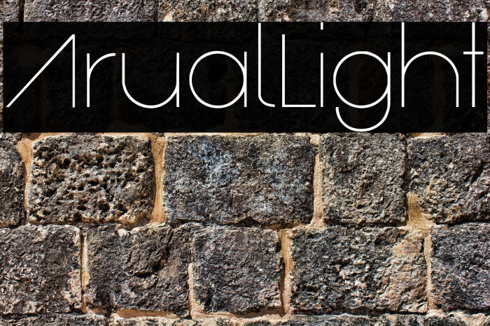 ArualLight フォント examples