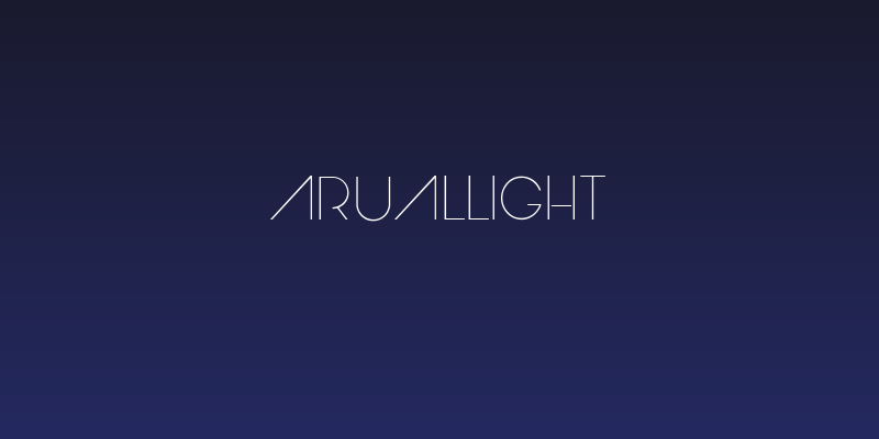 ArualLight Social Header