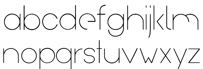 ArualLight フォント 小文字