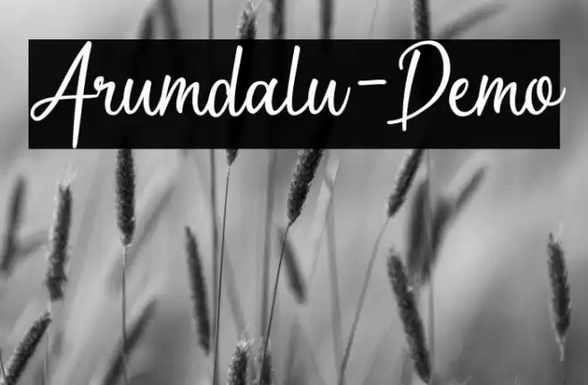 Arumdalu-Demo Font examples