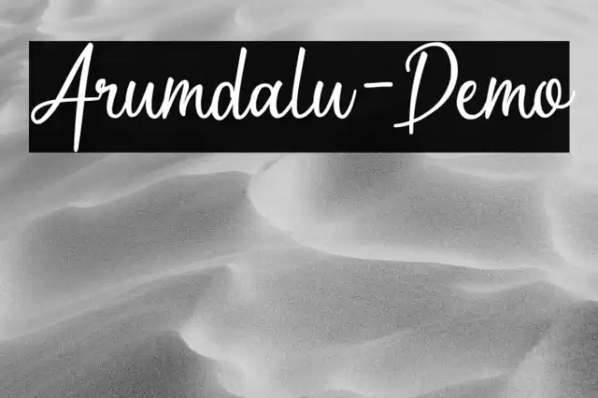 Arumdalu-Demo Font examples