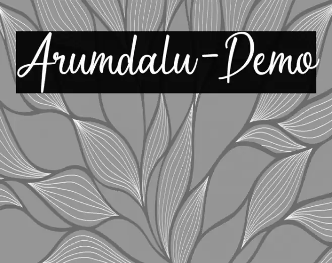 Arumdalu-Demo Font examples