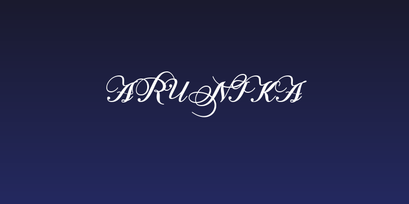 Arunika Social Header