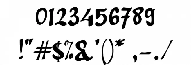 Arus Balik Font OTHER CHARS