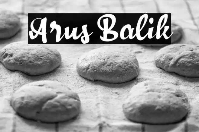 Arus Balik Font examples