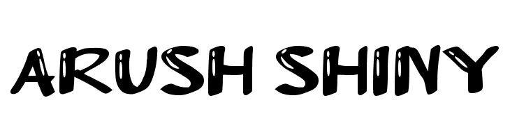 Arush Shiny  フリーフォントのダウンロード