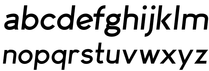 Arvin Bold Italic Font LOWERCASE