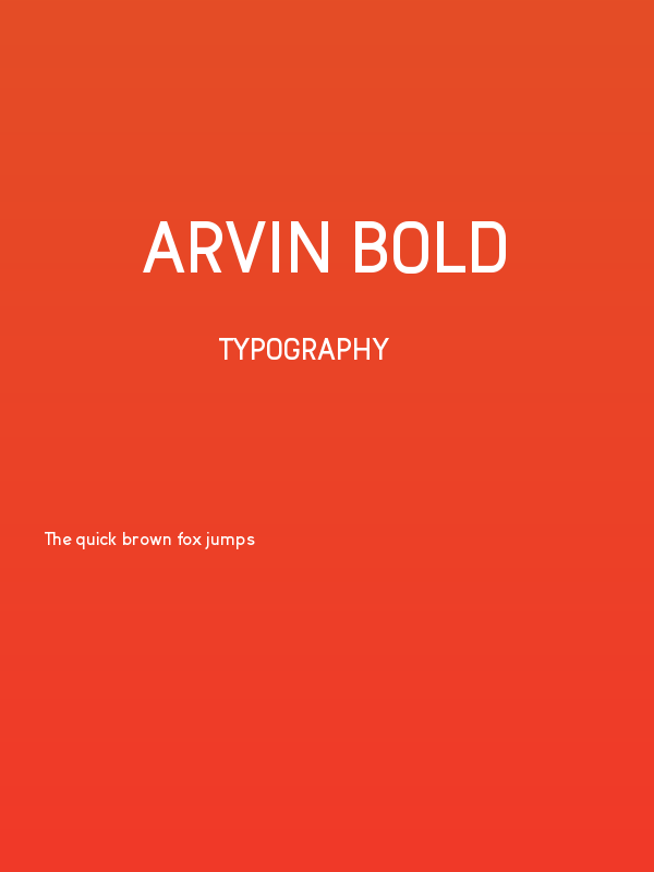 Arvin Bold Poster