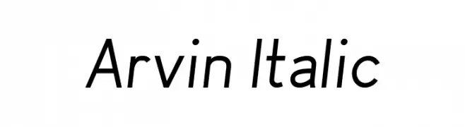 Arvin Italic  नि: शुल्क फ़ॉन्ट्स डाउनलोड
