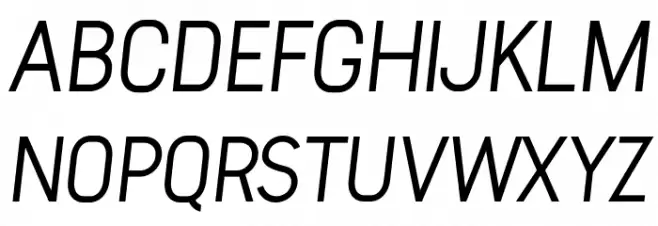 Arvin Italic Schriftart Groß