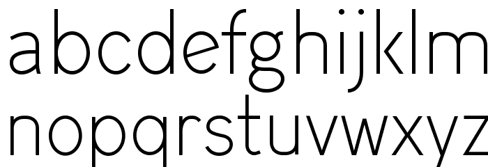 Arvin Light Font LOWERCASE