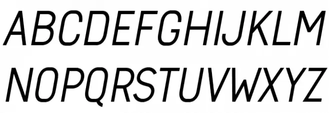 Arvin Regular Italic Schriftart Groß